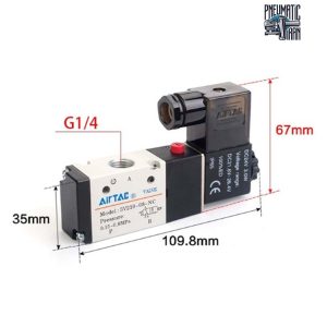 شیر برقی پنوماتیک 3V21008NCBG ایرتک سری 3V200