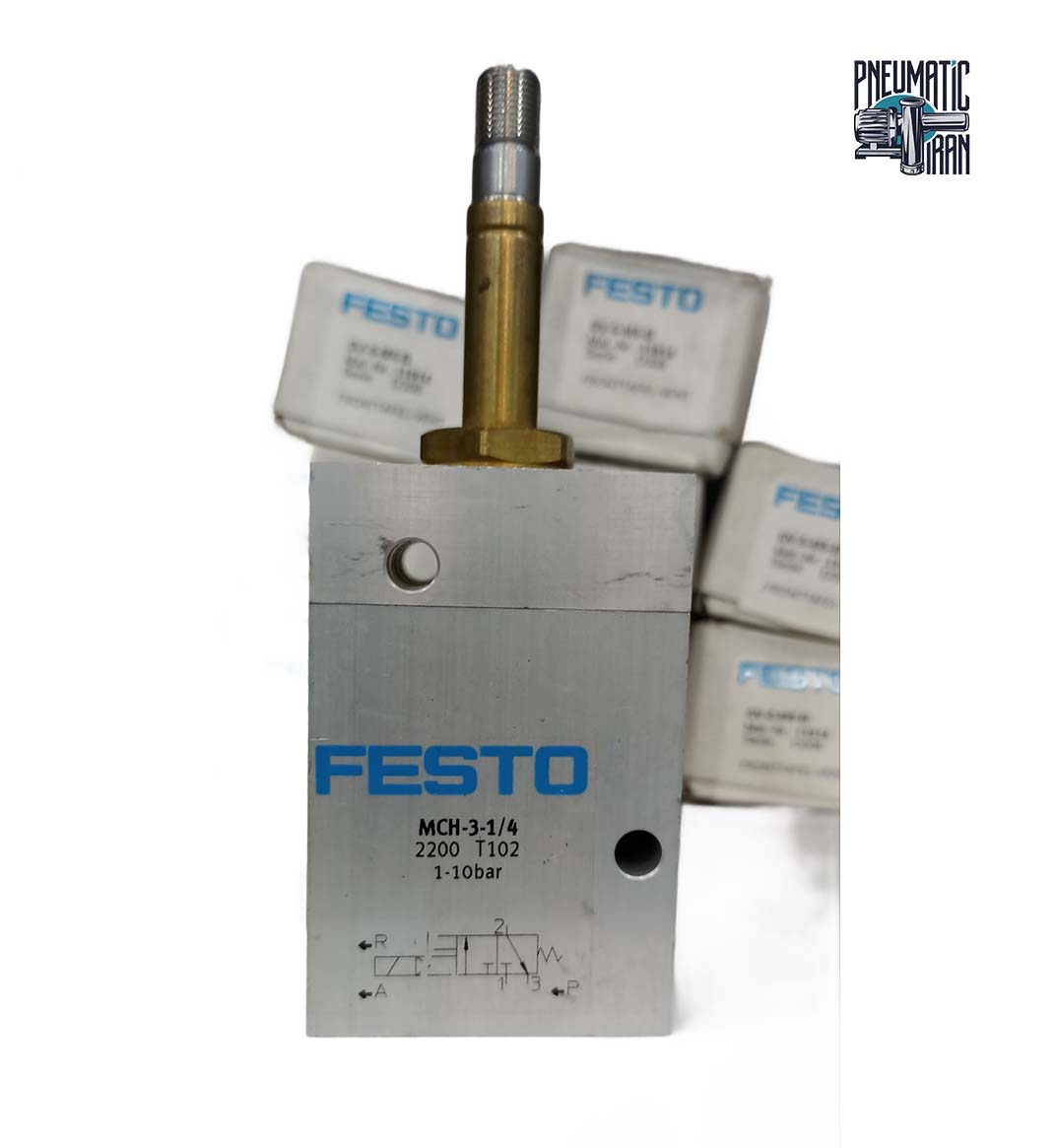 شیر برقی پنوماتیک مدل Festo MCH-3-14 (2)