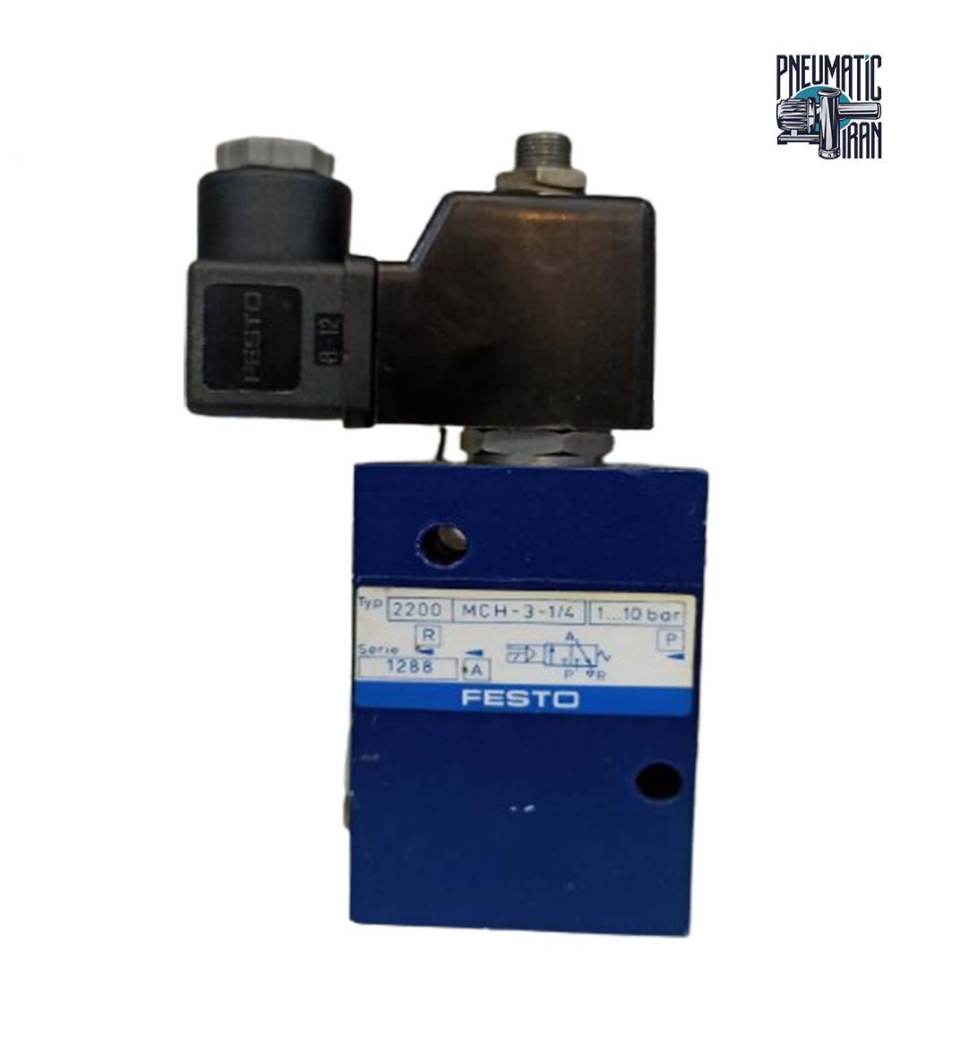 شیر برقی پنوماتیک Festo مدل MCH- 3 - 14 تک بوبین (2)