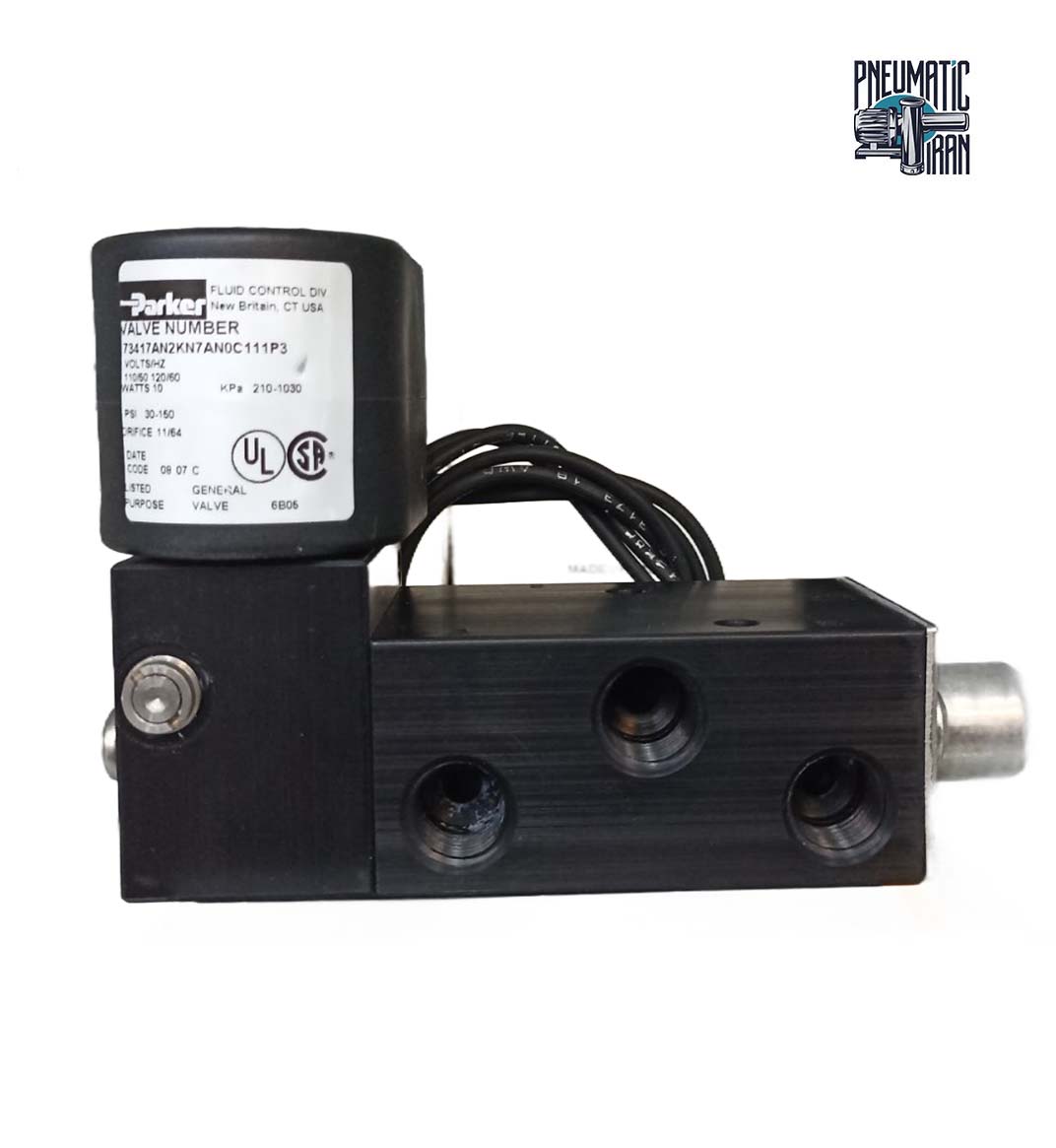 شیر برقی پنوماتیک مدل 73417AN2KN7AN0C111P3 برند Parker (1)
