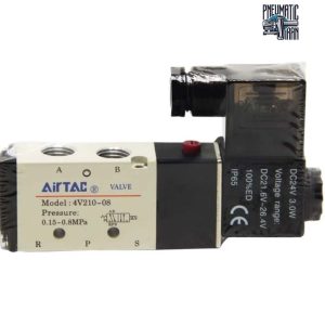 شیر برقی ایرتک 5/2 تک بوبین 1/4 اینچ 4v210-08